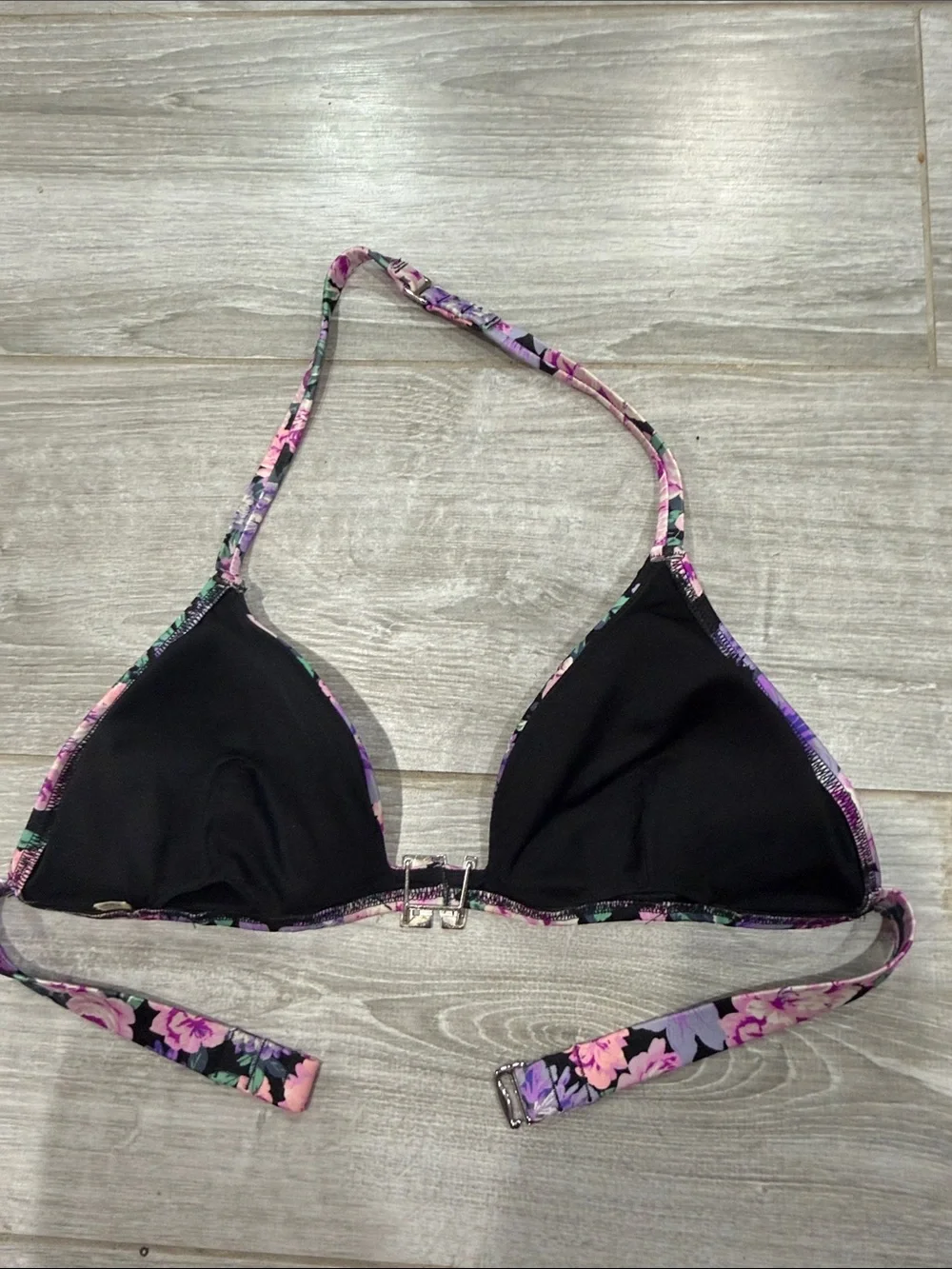 Victoria Secret Triangle Bikini Top - Pink & Purple L
